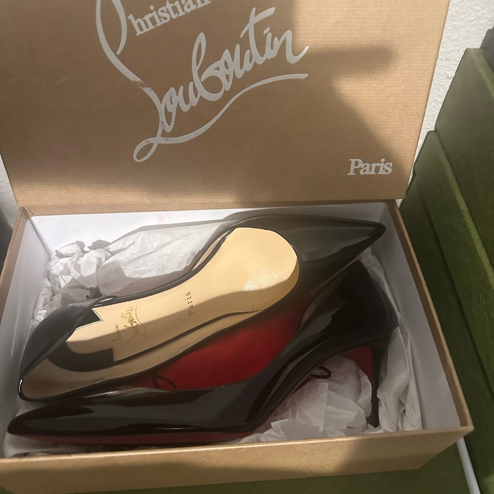 Christian Louboutin Black Patent Heels